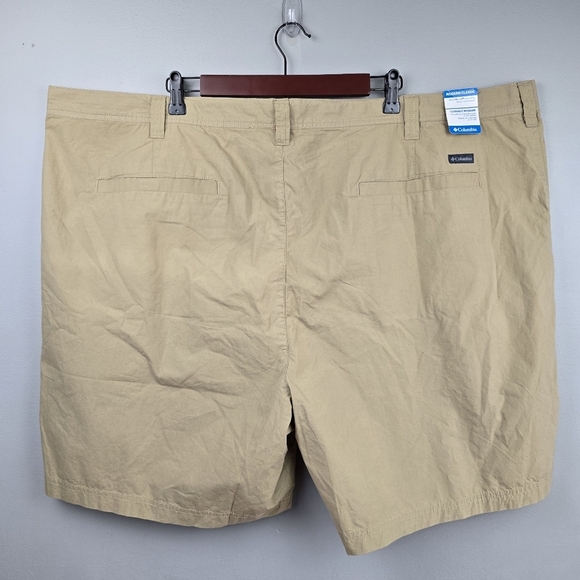 COLUMBIA Modern Classic Casual‎ 7" Inseam Shorts Tan Mens Plus Size 52W - Picture 2 of 11